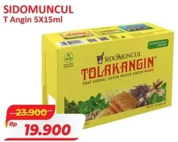 Promo Harga Sido Muncul Tolak Angin Flu per 5 sachet 15 ml - Alfamart