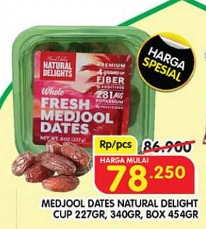 Promo Harga Natural Delights Kurma Medjool 227 gr - Superindo