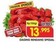 Promo Harga Daging Rendang Sapi Spesial per 100 gr - Superindo