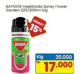 Promo Harga Baygon Insektisida Spray Flower Garden 200 ml - Indomaret
