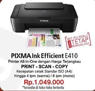 Promo Harga CANON E410 Printer  - Hypermart