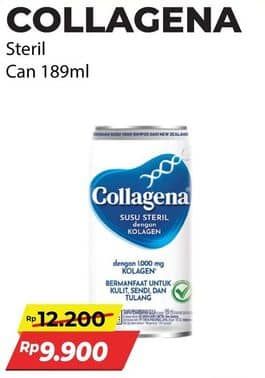 Promo Harga Collagena Susu Steril Kolagen 189 ml - Alfamart