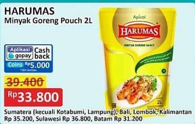 Promo Harga Harumas Minyak Goreng 2000 ml - Alfamart