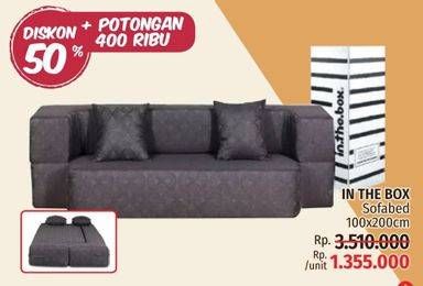 Promo Harga IN THE BOX Sofabed 100 X 200  - LotteMart