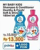 Promo Harga My Baby Kids Shampoo & Conditioner Healthy Fresh, Soft Shiny 180 ml - Indomaret