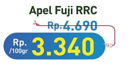 Promo Harga Apel Fuji RRC per 100 gr - Hypermart