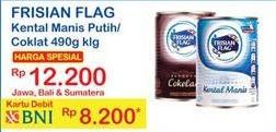 Promo Harga FRISIAN FLAG Susu Kental Manis Putih, Cokelat 490 gr - Indomaret