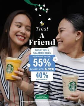 Promo Harga Treat A Friend  - Starbucks