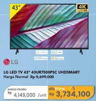 Promo Harga LG 43UR7500PSC  - Carrefour