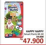 Promo Harga Happy Nappy Smart Pantz Diaper M34  - Alfamidi