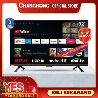 Promo Harga Changhong L32G7N Android 11 Smart TV Digital LED TV  - Shopee