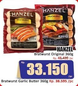 Promo Harga Hanzel Bratwurst Original 360 gr - Hari Hari