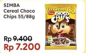 Promo Harga SIMBA Cereal Choco Chips 55 gr - Indomaret