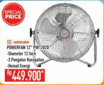 Promo Harga MASPION PW-1202D | Fan 45 Watt  - Hypermart