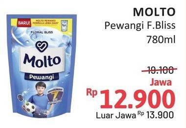 Promo Harga Molto Pewangi Floral Bliss 780 ml - Alfamidi