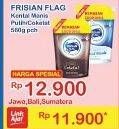 Promo Harga FRISIAN FLAG Susu Kental Manis Putih, Cokelat 560 gr - Indomaret