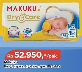 Promo Harga Makuku Dry & Care Perekat NB-S54 54 pcs - TIP TOP