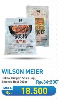 Promo Harga Wilson Meier Sosis/Bakso/Smoked Beef  - Hypermart