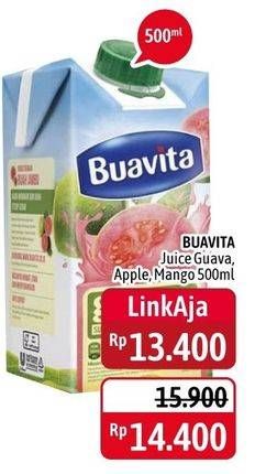 Promo Harga BUAVITA Fresh Juice Apple, Guava, Mango 500 ml - Alfamidi