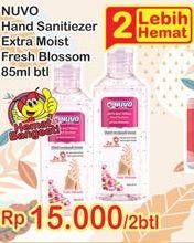 Promo Harga NUVO Hand Sanitizer Fresh Blossom per 2 botol 85 ml - Indomaret