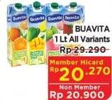 Promo Harga BUAVITA Fresh Juice All Variants 1000 ml - Hypermart