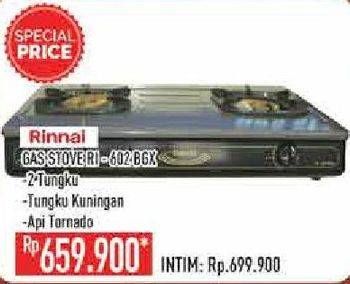 Promo Harga RINNAI RI-602BGX  - Hypermart