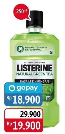 Promo Harga LISTERINE Mouthwash Antiseptic Natural Green Tea 250 ml - Alfamidi