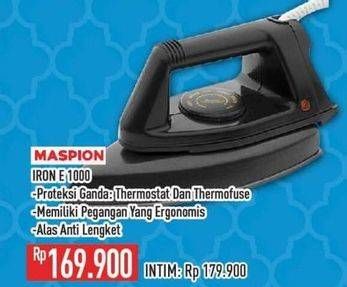 Promo Harga Maspion E 1000 Iron  - Hypermart