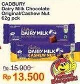 Promo Harga CADBURY Dairy Milk Original, Cashew Nut 65 gr - Indomaret