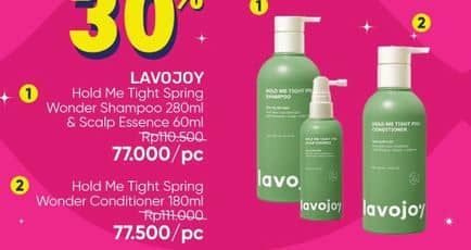 Promo Harga Lavojoy Hold me Tight Pro Shampoo+Lavojoy Hold Me Tight Pro Scalp Essence   - Guardian