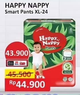 Promo Harga Happy Nappy Smart Pantz Diaper XL24 24 pcs - Alfamart