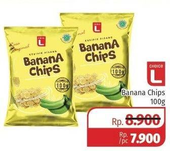 Promo Harga CHOICE L Chips Banana 100 gr - Lotte Grosir