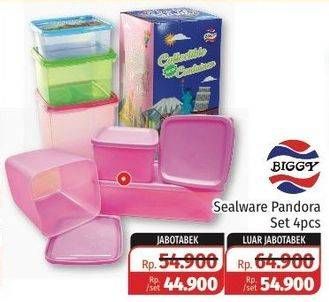 Promo Harga BIGGY Sealware Kecuali Pandora 4 pcs - Lotte Grosir