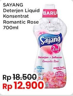 Promo Harga Sayang Liquid Detergent Rose 700 ml - Indomaret