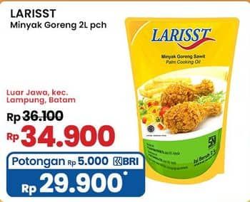 Promo Harga Larisst Minyak Goreng 2000 ml - Indomaret