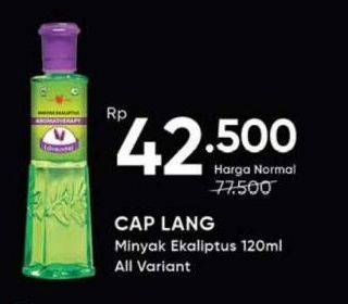 Promo Harga Cap Lang Minyak Ekaliptus Aromatherapy All Variants 120 ml - Guardian