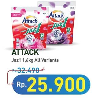 Promo Harga Attack Jaz1 Detergent Powder All Variants 1700 gr - Hypermart