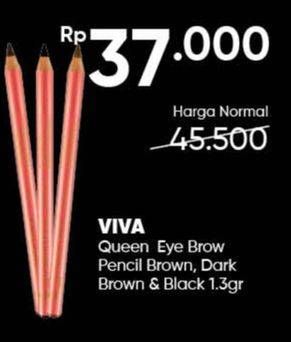 Promo Harga VIVA Eyebrow Pencil Dark Brown, QC Brown, Black, Brown 1 gr - Guardian