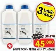 Promo Harga Hometown Fresh Milk 450 ml - Superindo