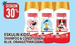Promo Harga Eskulin Kids Shampoo & Conditioner Minnie, Mickey, Donald 200 ml - Hypermart
