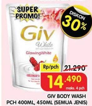 Promo Harga GIV Body Wash All Variants 450 ml - Superindo