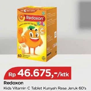 Promo Harga Redoxon Kids Vit C 60 pcs - TIP TOP