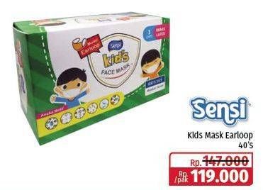 Promo Harga Sensi Kids Face Mask Earloop 40 pcs - Lotte Grosir