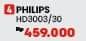 Promo Harga Philips HD3003/30  - COURTS