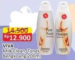 Promo Harga VIVA Milk Cleaner, Toner Bengkoang 200ml  - Alfamart