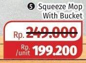 Promo Harga Squeeze Mop with Bucket  - Lotte Grosir