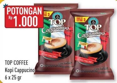 Promo Harga Top Coffee Cappuccino per 6 sachet 25 gr - Hypermart