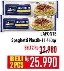 Promo Harga La Fonte Spaghetti 11 450 gr - Hypermart