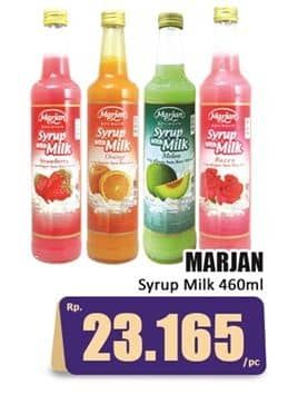 Promo Harga Marjan Syrup with Milk 460 ml - Hari Hari
