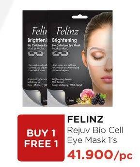 Promo Harga FELINZ Bio Cellulose Eye Mask Rejuvenating 1 pcs - Watsons